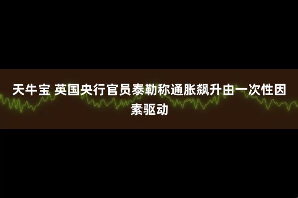 天牛宝 英国央行官员泰勒称通胀飙升由一次性因素驱动