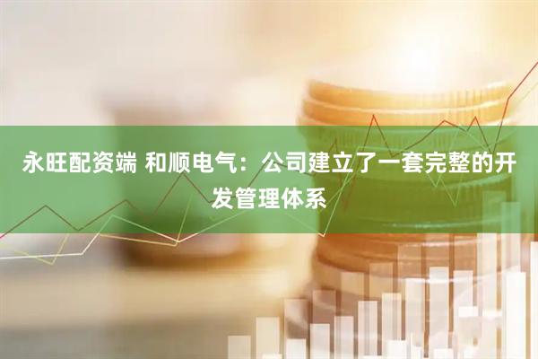 永旺配资端 和顺电气：公司建立了一套完整的开发管理体系